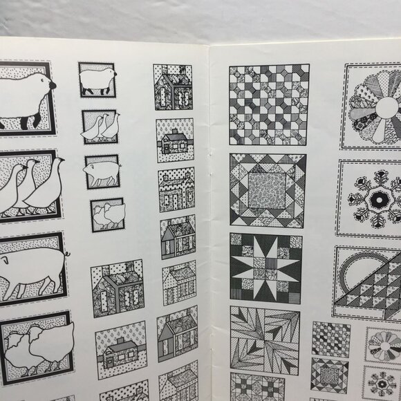 Vintage 1988 Copy Art for Quilters Barbara Tourtillotte B-94 Quilt Ideas Blocks - Picture 4 of 9